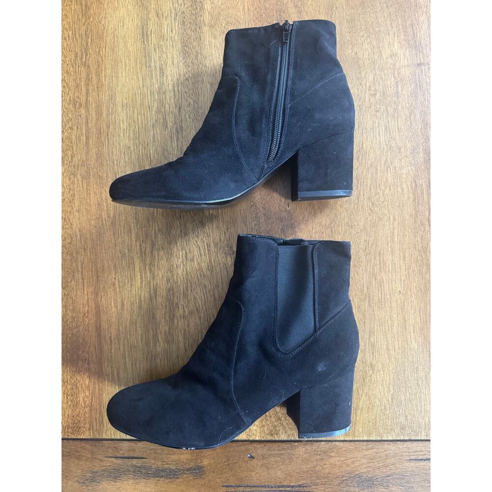 Nine West Charcoal Suede Ankle Booties - Picture 2 of 8